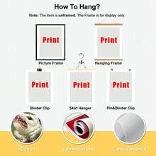 1 件/套现代负鼠帆布海报印刷品，多功能帆布墙面艺术品，适合家庭、办公室、客厅、卧室、咖啡店，非常适合圣诞节、感恩节、新年、情人节装饰，不含画框 - 彩色 - 查看 10