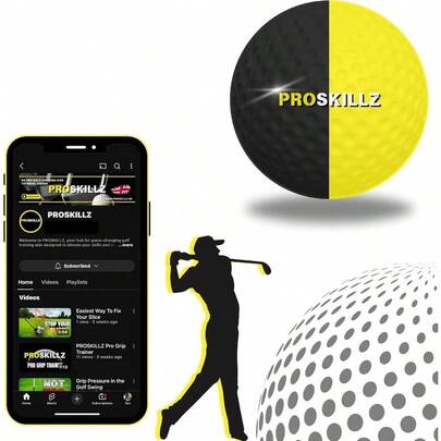 UK PRO Practice Foam Balls 12 U2013 Soft, Lightweight, Realistic Feel U2013 Indoor Outdoor Training Balls U2013 Limited Flight, Home Garden Practice
