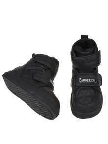 1 Pair Fashionable Children's Snow Boots, Suitable For Girls And Boys, Thermal Lined And Warm, Suitable For Outdoor Winter - Black - View 6