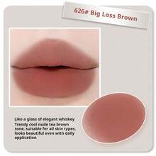 NOVO Lápiz labial con acabado satinado, a prueba de agua, sudor y transferencia que no mancha las tazas. Proporciona un color rico, ilumina el cutis sin sentirse pesado. Adecuado para uso diario, fiestas, ir al trabajo, estudiantes y looks sin maquillaje.