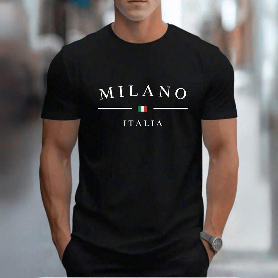 Milano Men's T-Shirt - Negro - Ver 1