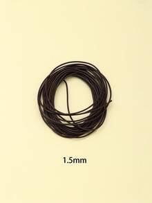 Dây da tròn 3 màu dài 5m, rộng 1.0-3.0mm, làm từ da thật, dùng để làm vòng tay, vòng cổ, phụ kiện thời trang DIY - Nhiều màu - Xem 7
