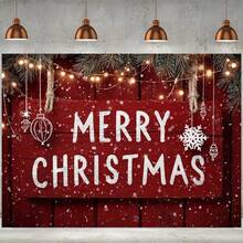 قطعة واحدة من قماش خلفية مطبوع بطباعة مسطحة 2D لعيد الميلاد، تحية عيد الميلاد مع زخارف من رقائق الثلج وفروع التوت الأحمر - خلفية عيد الميلاد المبهج. قماش أفقي ذو ملمس عالي الجودة، قماش خلفي بموضوع رجل الثلج، خلفية بموضوع عيد الميلاد الشتوي، ديكور عيد الميلاد الرجعي.