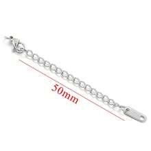 10pcs/set/lot Stainless Steel Pendant With Lobster Clasp and Extension Chain For DIY Jewelry Making
