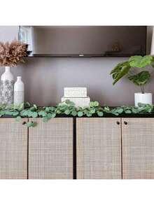 1 pièce/3 pièces/80 pièces Plantes artificielles - Vigne de feuilles d'eucalyptus, décorations de jardin extérieur, décorations d'arbre de Noël, guirlande de fête de mariage, décorations de maison, salle à manger, chambre à coucher, décoration d'hiver, décoration d'Halloween, décoration de Noël, cadeaux d'anniversaire