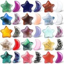 Bộ 20 viên pha lê và đá quý chữa bệnh, đá mặt trăng, pha lê ngôi sao, pha lê luân xa Reiki được đánh bóng tự nhiên, quà tặng tinh thần cho phụ nữ, quà tặng pha lê nhỏ cho phụ nữ - Cổ điển - Xem 9