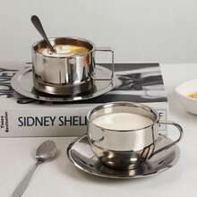 Taza de café de acero inoxidable: el poderoso referente estético para los amantes del café - Estilo Ins, aislamiento térmico y lujo en cada sorbo - Multicolor - Ver 3