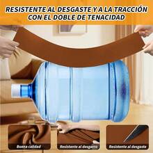 Kit de Parches Reparadores de Piel,Parche de Cuero Autoadhesivo,Piezas ReparacióN de Cuero Pegatinas,para Restaurar ArtíCulos De Piel Como SofáS, Sillas, Bolsos, Etc. 50 X 200 (Negro) - Marron Claro - Ver 4