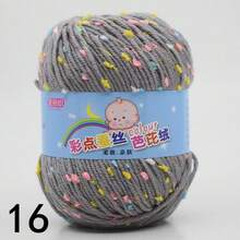 1 Roll Color Dot Knitted Ball Hand Knitted For Crocheting And Knitting Sweater Hat Scarf Milk, Diy Knitting Sweater Scarf Coat Hat, Scarf, Shawl, Coat, Or Bag Decoration, Spotted Yarn Fleck Crochet Fiber Yarn Soft Baby Yarn For Crocheting