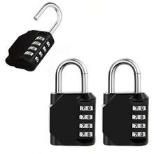 1pc Combination Lock, 4-Digit Password Lock For Locker, Cabinet, Bag, Gym, Anti-Theft