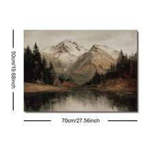 1 tấm áp phích cổ điển phong cảnh hồ núi có khung/không khung nghệ thuật treo tường tối giản phong cách đồng quê tối giản tranh in trên vải canvas trang trí nhà nông thôn mộc mạc cổ điển cho ký túc xá, phòng ngủ, phòng khách, trang trí nhà hiện đại - Nhiều màu - Xem 9
