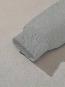 Women's Seafood And Wine Print Sweater Pullover - Seafood Party Seafood Chart Design (Fish, Shrimp, Crab, Salmon) - Soft Breathable Long Sleeve Casual Winter Warm, Autumn Winter Seafood Theme Clothing, Machine Washable (No Belt) - White And Navy Off-The-Shoulder Cropped Top - Speckled Gray - View 5