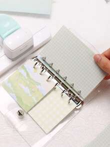 3-Hole Punch, Suitable For A5, A6, A7 Size, 8-Page Capacity, Applicable For Daily Planners, Scrapbooks, Adjustable Hole Puncher - Multicolor - View 5