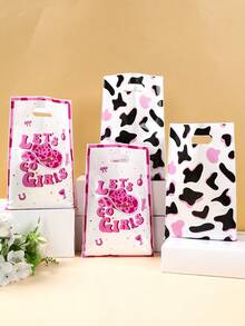 10/25/50个装西部牛仔主题派对礼品袋/糖果袋，牛仔图案派对礼品袋，生日礼品袋，牛仔主题生日派对用品，生日快乐派对礼品包装，生日礼品袋/糖果袋，婴儿派对装饰，生日装饰，生日派对回礼，女士生日礼物 - 西部女牛仔混款 - 查看 3