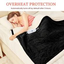 Heated Blanket Electric Soft Flannel Sherpa Heater 5 Heat Settings And 10 Hours Auto Shut-Off Heating Blanket Over-Heat Protection Machine Washable