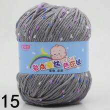 1 Roll Color Dot Knitted Ball Hand Knitted For Crocheting And Knitting Sweater Hat Scarf Milk, Diy Knitting Sweater Scarf Coat Hat, Scarf, Shawl, Coat, Or Bag Decoration, Spotted Yarn Fleck Crochet Fiber Yarn Soft Baby Yarn For Crocheting