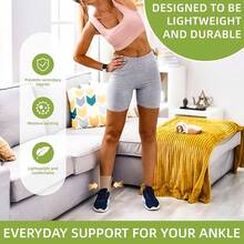 NeoTech Care Ankle Support Sleeve - Open Heel, Light, Elastic & Breathable Knitted Fabric - Medium Compression - Men, Women, Kids - Right Or Left Foot (Black Color, Size, 1 Pair) - Beige - View 3