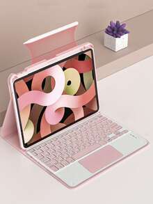 AKKHOO Wireless Keyboard, Rechargeable, Touchpad, Mini Keyboard With IPad Touch, Compatible With IPad Tablets - Pink - View 11