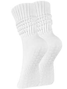 3 Pairs Of Very Suitable Sports Stacked Socks Yoga Socks For Women, Soft And Comfortable, Non-Slip And Shock-Absorbing, Suitable For Daily Pilates, Running, Fitness, Cycling,