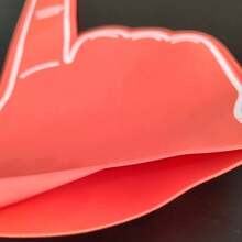 1pc 18-Inch (Approx. 46cm) Giant Foam Finger, DIY Blank Foam Glove Suitable For All Occasions Cheering, Sports Cheerleading Props, Party Atmosphere Decorations (Foamed Surface May Have Some Bubble Holes) - Multicolor - View 11