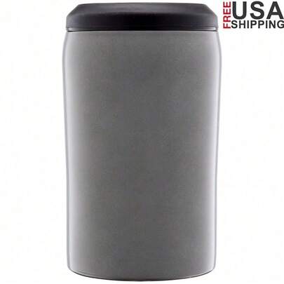3-In-1 Stainless Steel Can Cooler Double Wall Insulated Fits 12oz Regular Slim Cans Bottles Perfect Parties Picnics Home Use