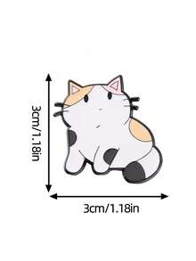 Cute Calico Cat Enamel Pin Fashion Decorative Brooches Ornaments Lapel Bag Badges Jewelry Gifts 2025 New Style Christmas Men Gifts Bag Pins
