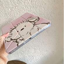 DANYCASE 透明折叠保护壳，兼容 iPad A16 2025、iPad Air 11/13、M2/M3、iPad Pro 11/13、M4 2024、iPad Air 4/5/10 代 10.9 英寸、iPad Pro 11 代、9 代、8 代、7 代 10.2 英寸、iPad Pro 12.9 英寸、4 代、5 代、6 代 - 吹風小狗 - 查看 7