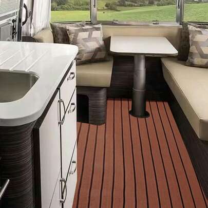 Teak-Fußmatte – Strapazierfähig, Reißfest, Rutschfest, Bequem Und  Für Fast Jeden Ort Mit Fußboden. Sie Eignet Sich Für Ihr Haus, Boot, Schiff, Yacht, Schiff, Dock.