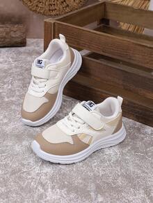 Giày thể thao thoáng khí dệt thoải mái và thời trang dành cho thanh thiếu niên - Giày mềm, chống trượt, nhẹ, linh hoạt phù hợp cho các hoạt động ngoài trời, vui chơi, đi học và mặc thường ngày - Hoàn hảo cho bàn chân đang phát triển - Màu Khaki - Xem 3