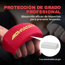 1 Par Protectores de Nudillos de Boxeo,Vendas de Boxeo de Gel, Liner de Gel de 8.5 mm para Ayudar a Prevenir El Dolor y Los Hematomas,Adecuado para Artes Marciales, Taekwondo, MMA, Muay Thai - rojo - Ver 11