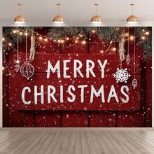 قطعة واحدة من قماش خلفية مطبوع بطباعة مسطحة 2D لعيد الميلاد، تحية عيد الميلاد مع زخارف من رقائق الثلج وفروع التوت الأحمر - خلفية عيد الميلاد المبهج. قماش أفقي ذو ملمس عالي الجودة، قماش خلفي بموضوع رجل الثلج، خلفية بموضوع عيد الميلاد الشتوي، ديكور عيد الميلاد الرجعي.