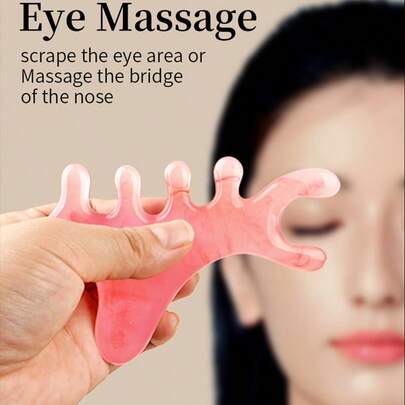 1pc Dolphin Shaped Resin Massage Comb, Unisex Bone Comb Multi-Function Face & Nose Massage Tool