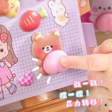 3D Soft Cute Butt Squeeze 3D Sticker Animal Cute Rabbit Bear Handmade Decorative Phone Case Sticker