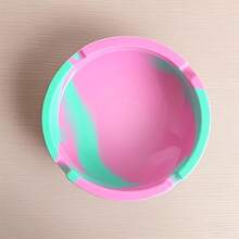 Outdoor Rubber Ash Tray - Multi-Color Small Ashtray For Outdoor Patio, Temperature Resistant Ash Tray - Flexible And Easy To Clean Silicone Ashtray