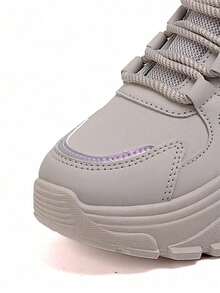 Flipark [抢眼热销]双色厚底厚底运动鞋！提升和修身 + 轮廓，街头时尚必备，百搭女士运动风休闲轻便运动鞋，适合学生