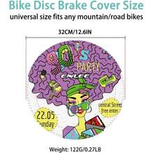 Cubierta protectora de freno de disco para bicicleta de carretera y montaña - Herramienta de mantenimiento y lavado de bicicletas