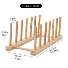 1 pièce Support de tasse de ménage, ensemble à thé en bois avec support de tasse à l'envers pour égouttage de l'eau, étagère de rangement créative anti-poussière pour tasse à thé et verre