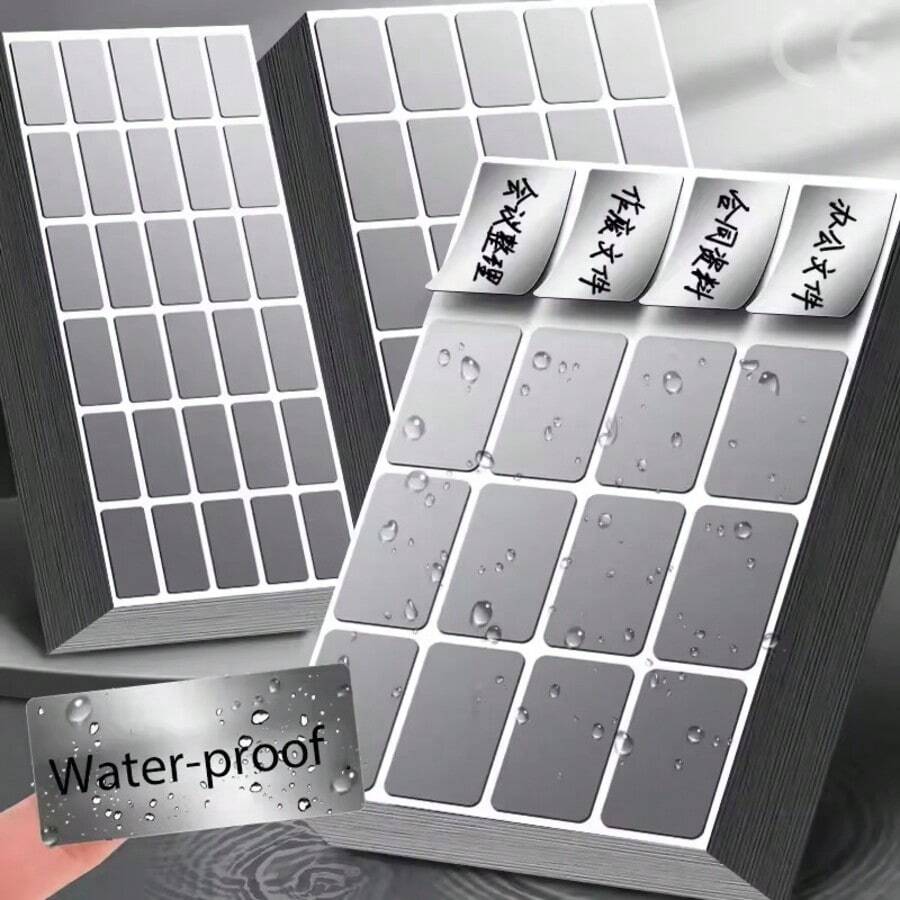 Etichete autoadezive autocolante PET bucătărie condiment sticla borcan clasificare etichete acasă birou impermeabil scriere depozitare autocolant - Multicolor - Vizualizare 1