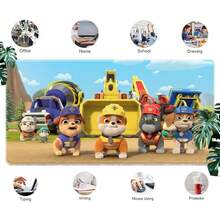 1pc  Cartoon Characters Mouse Pad - Non- Rubber Base, Washable Desk Mat For Office & Gaming, Vibrant  Artwork Premium Computer Accessory, Mouse Pads For Desk, Gaming Mousepad