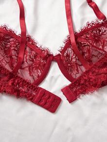 Verführerische luxuriöse orientalische Stil Dessous Set, exquisite Spitzendetails lassen Sie in sexy Dessous erstrahlen, Baddie Look