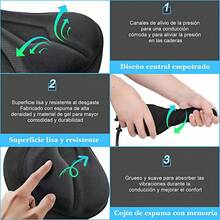 JAFEN Funda para Asiento de Bicicleta - Cojín de Gel para Asiento de Bicicleta Suave, Universal (Pelotón, Exterior, Interior), Unisex - 2 - Ver 12