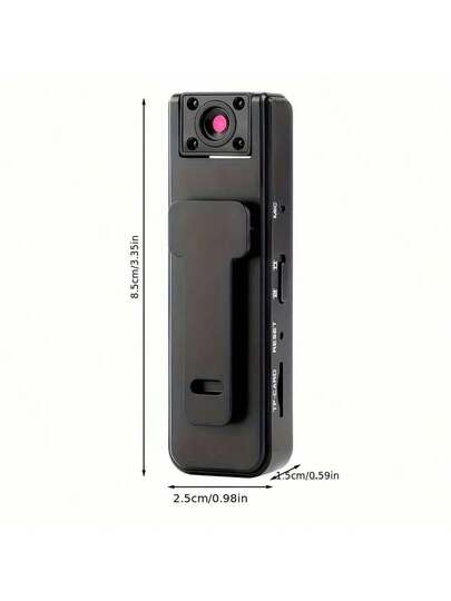 1pc Multifunctional Portable Body Camera, Intelligent Mini 1080P High Definition The Lens Can Rotate 180 Degrees, Functions Of Permanent Recording, Night Vision Wide Angle, USB Charging Law En cement, Security, Cycling, Travel Recording Life. view 3