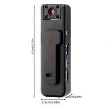 1pc Multi-Functional Portable Law Enforcement Camera, 1080P HD Smart Mini Body Camera, 180° Rotatable Lens, Permanent Recording, Night Vision And Wide Angle, USB Rechargeable - Suitable For Law Enforcement, Security, Cycling, Travel And Life Recording - Black - View 4