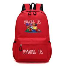 Among Us 小中学生用ランドセル 子供用スペース人狼ゲーム周辺バックパック - オレンジ1 - チェックする 35