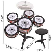 Jazz Drum Set For Kids Educational And Simulation Percussion Instrument - Red - View 6