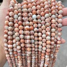 Hạt đá tròn tự nhiên 15 inch 4/6/8/10/12mm, bao gồm ngọc bích/mã não/ngọc lam/pha lê, thích hợp để làm đồ trang sức tự làm, vòng tay, vòng cổ, chữa bệnh luân xa - Nhiều màu - Xem 13