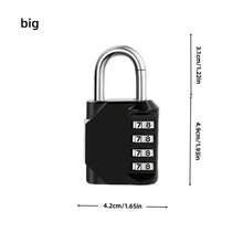 1pc Combination Lock, 4-Digit Password Lock For Locker, Cabinet, Bag, Gym, Anti-Theft