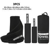 3pcs Ultra-Fine Microfiber Quick Dry Towels, Compact Perfect Travel Towels, Super Soft Sports Towels, Suitable For Camping, Travel, Fitness, Workout, Yoga And More