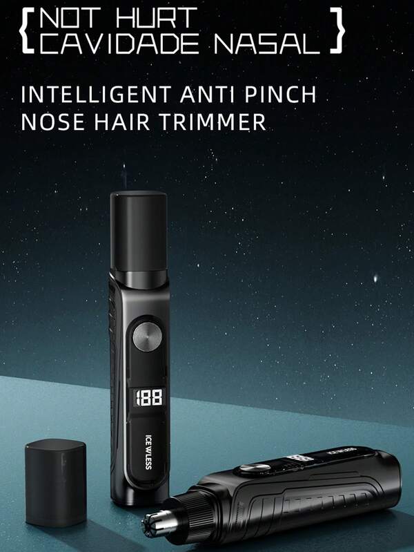 ماكينة تشذيب الشعر الأنفي الكهربائية، ماكينة تشذيب الشعر الأنفي والأذني بالبطارية، ماكينة تشذيب الشعر الأنفي المحمولة والقابلة للفصل للرجال والنساء لتشذيب الشعر في الأنف والأذن والحواجب والوجه