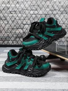 Black and Dark Green